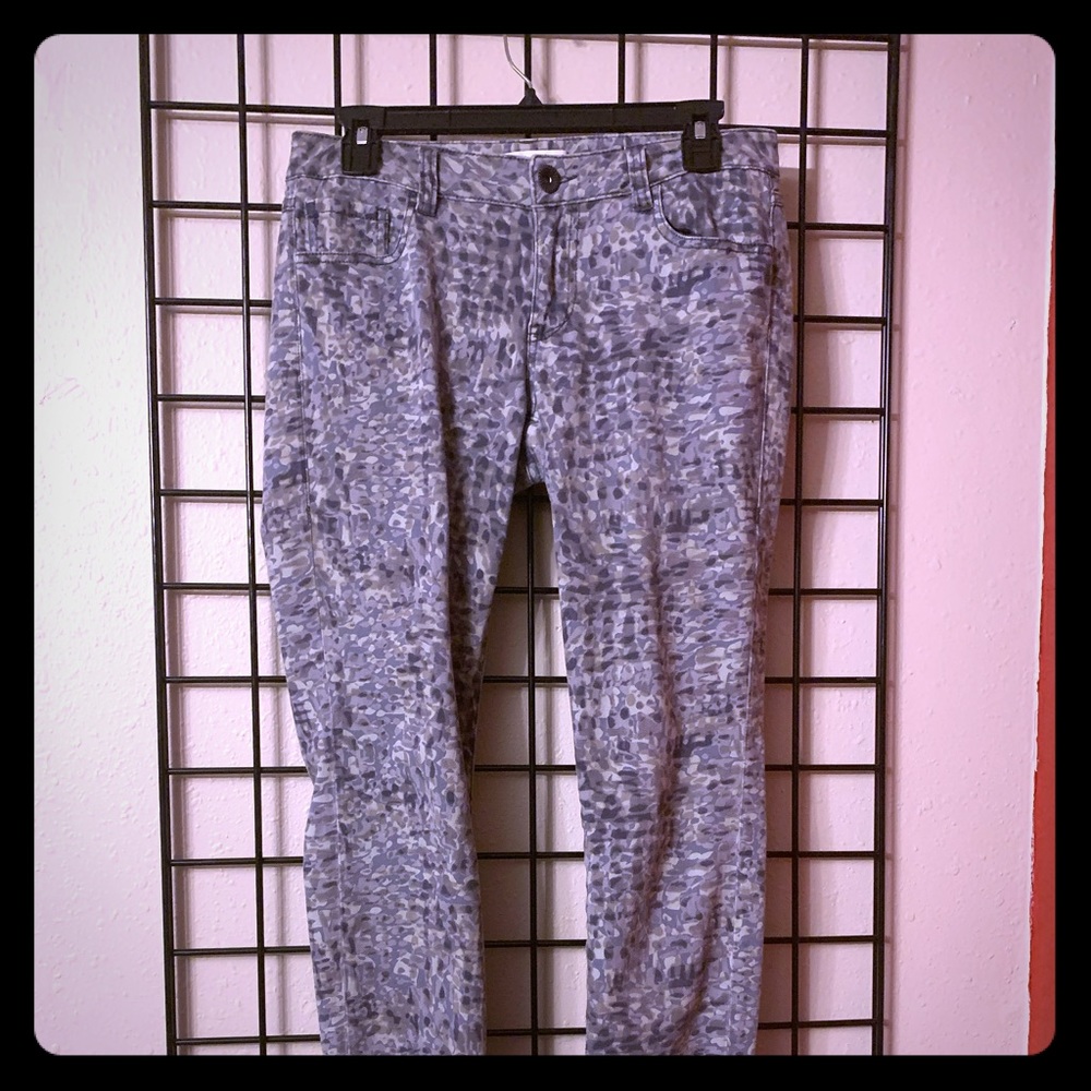 CAbi Pebble print skinny jeans